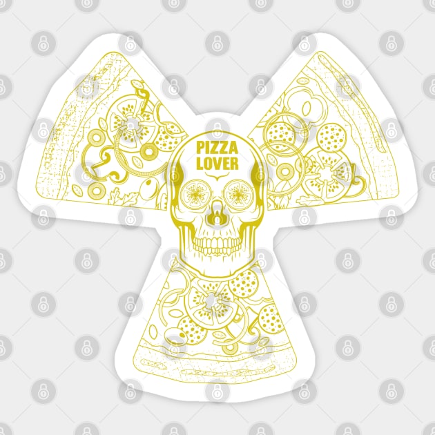 Radioactive Pizza Lover Sticker by FunawayHit